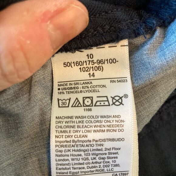 GAP Paperbag waist high waist pull on pants w/ front & back pockets - Picture 9 of 12